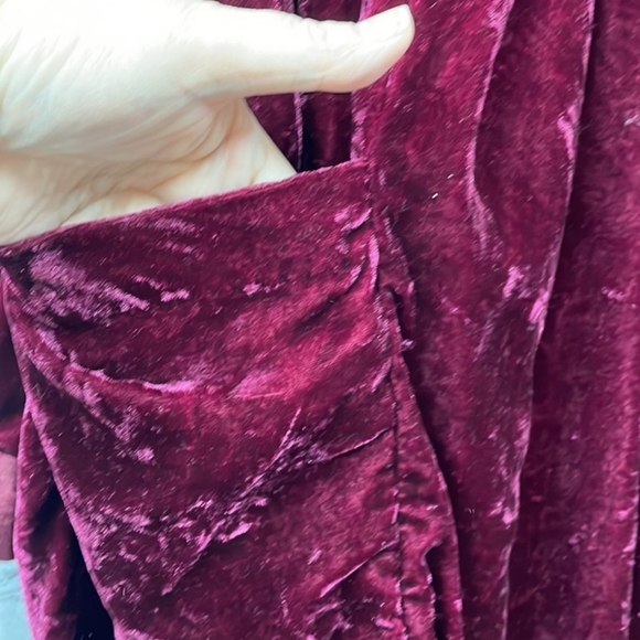 Free People Choose Me Crushed Velvet Tunic Dress Mini - XS - Picture 5 of 8